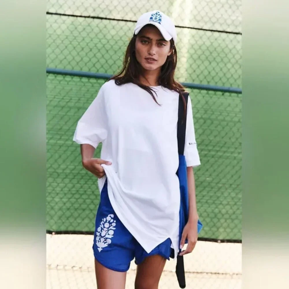 NWOT Free People FP Movement Hot Shot Tunic Tee In White XS 🌙 - Picture 4 of 11